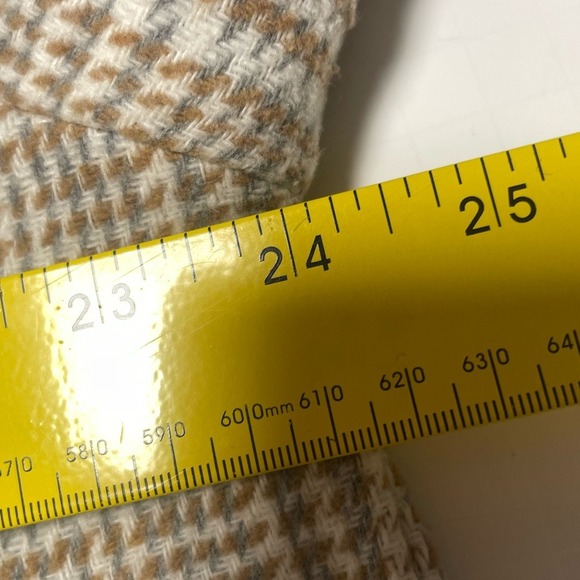 LA MIEL Gray Tan Plaid Shirt Jacket Women's Small - Picture 8 of 10